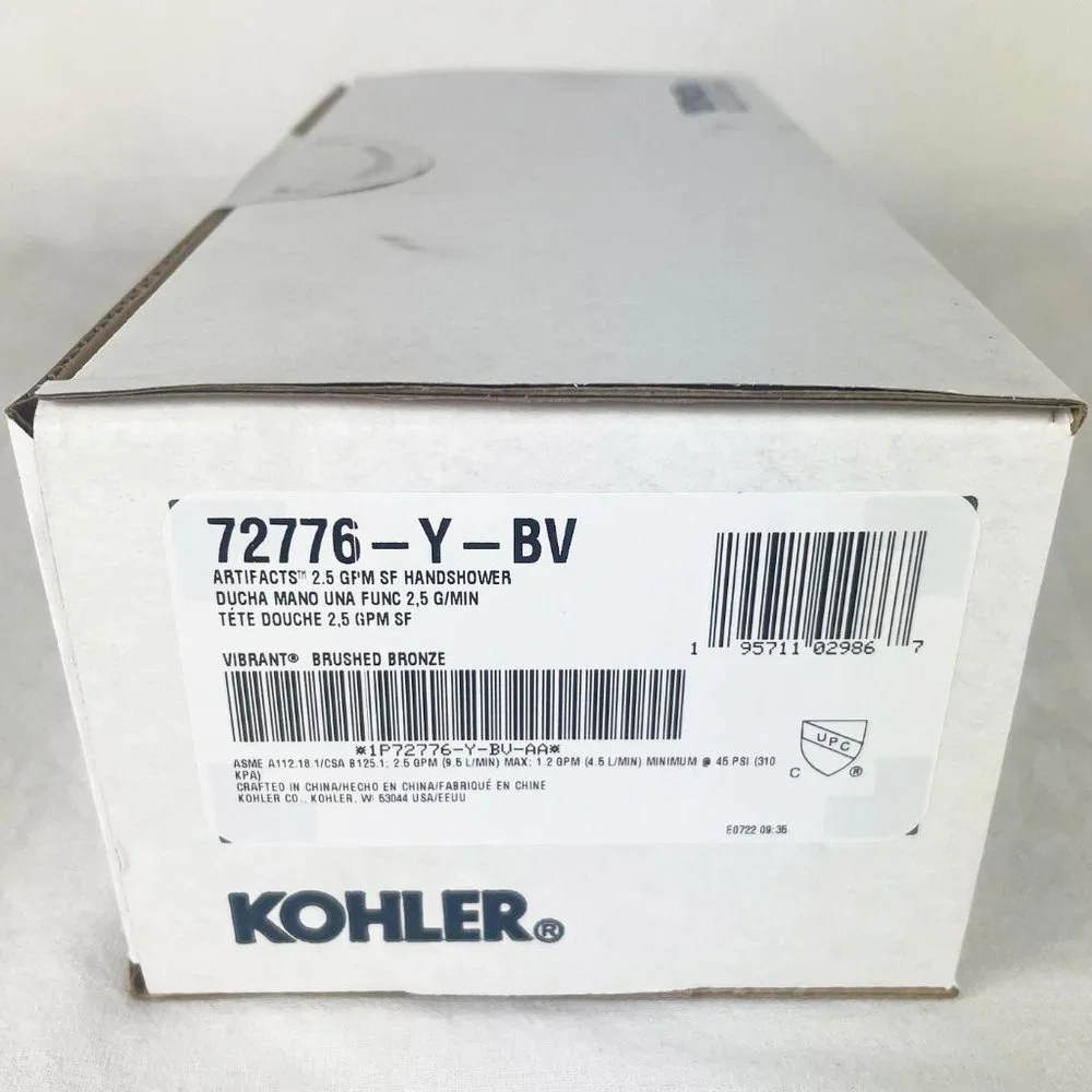 Kohler Artifacts K-72776-Y-BV Function Handshower Vibrant Brushed Bronze 2.5 GPM